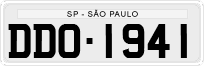 License plate of Brazil, Private owners (1990)