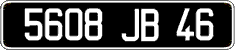 French license plate, FNI