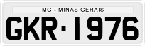 License plate of Brazil, Private owners (1990)