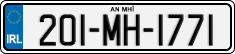 License plate of Ireland, Regular plates
