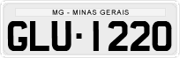 License plate of Brazil, Private owners (1990)