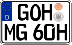 German license plate, Plates for oldtimers (type 