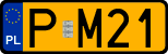 License plates of Poland, Oldtimers