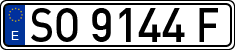 License plates of Spain, 1971 year series