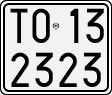 License plate of Italy, Motorcycles (1927 year series)