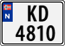 License plate of Norway, Trailers, motorcycles, special vehicles