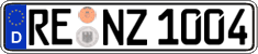 German license plate, Regular plates