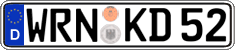 German license plate, Regular plates