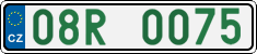 License plate of the Czech Republic, Sportcars (2001)
