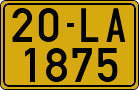 License plate of Vietnam, Specialty plates