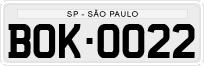License plate of Brazil, Private owners (1990)