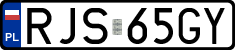 License plates of Poland, Regular car plates
