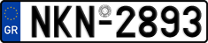 License plate of Greece, Cars