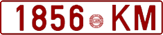 License plate Belarus, Cars (1992)