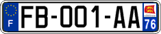 French license plate, SIV (ordinary)