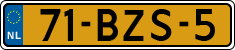 License plate of the Netherlands, Heavy Commercial Vehicles (1994 system)