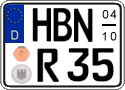 German license plate, Seasonal plates