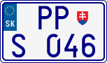 License plate of Slovakia, Sportcars