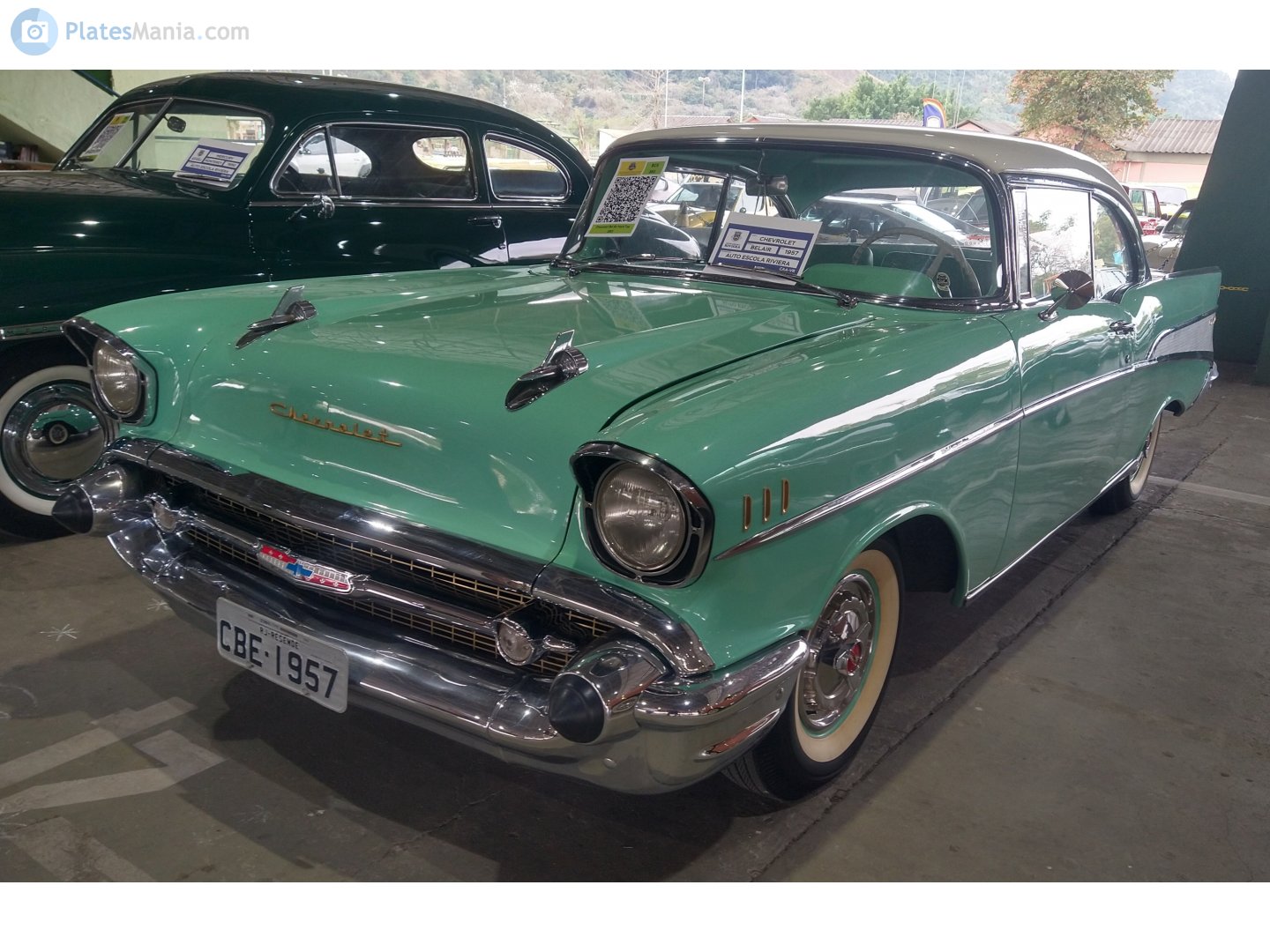 CBE-1957, Chevrolet Bel Air 2nd gen 1957 2-door Sedan (2402; A-body), 2nd facelift, 1956–1957