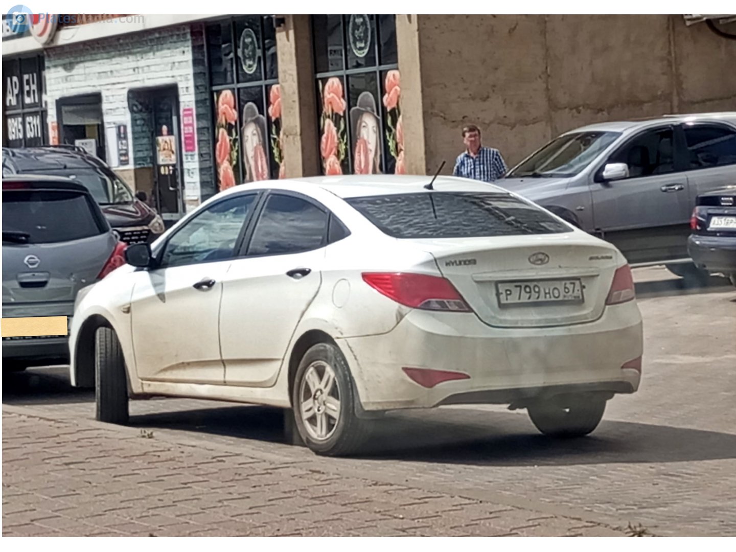 р 799 но 67, Hyundai Solaris 1st gen Sedan (RB), facelift, 2014–2017