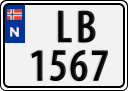 License plate of Norway, Trailers, motorcycles, special vehicles