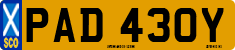 License plate of the United Kingdom, 1963 year system