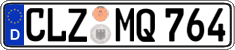 German license plate, Regular plates