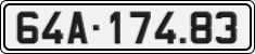 License plate of Vietnam, Cars