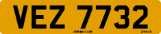 License plate of the United Kingdom, Northern Ireland (1966)