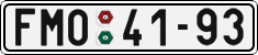 License plate of the Czech Republic, Cars (1960)