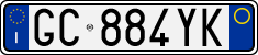 License plate of Italy, Cars (1994 year series)