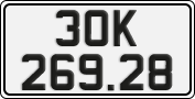 License plate of Vietnam, Cars