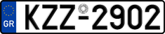 License plate of Greece, Cars