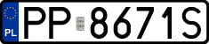 License plates of Poland, Regular car plates