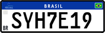 License plate of Brazil, Private owners (Mercosul)