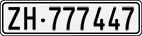 License plate of Switzerland, Cars