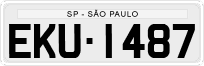 License plate of Brazil, Private owners (1990)