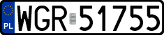 License plates of Poland, Regular car plates