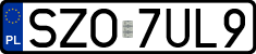 License plates of Poland, Regular car plates