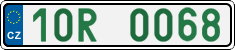 License plate of the Czech Republic, Sportcars (2001)