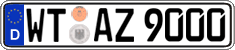 German license plate, Regular plates