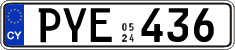 License plate of Cyprus, Regular plates