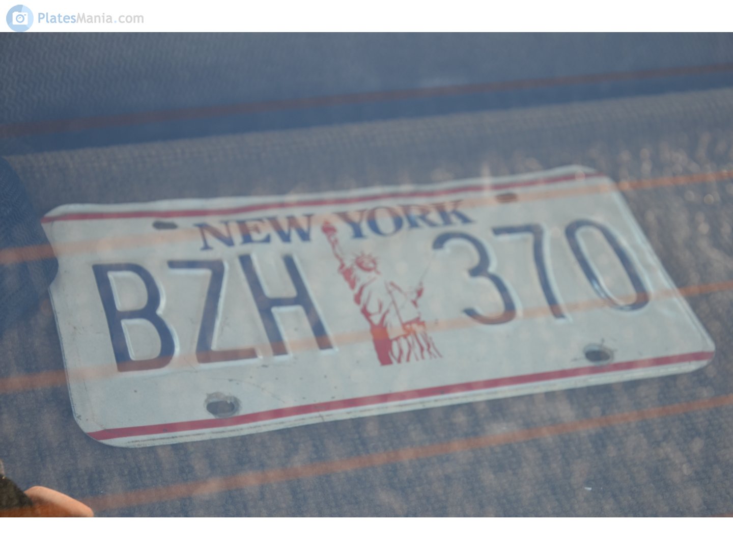 BZH 370, License plate without vehicle 