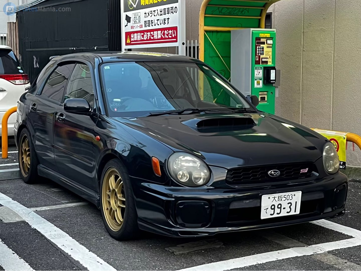 大阪 503 て 9931, Subaru Impreza WRX STi 2nd gen Wagon (GG), 2001–2002