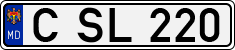 License plate of Moldova, Cars (1992)