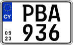 License plate of Cyprus, Regular plates