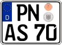 German license plate, Regular plates