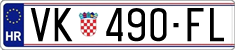 License plate of Croatia, Regular plates