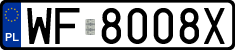 License plates of Poland, Regular car plates
