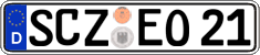 German license plate, Regular plates